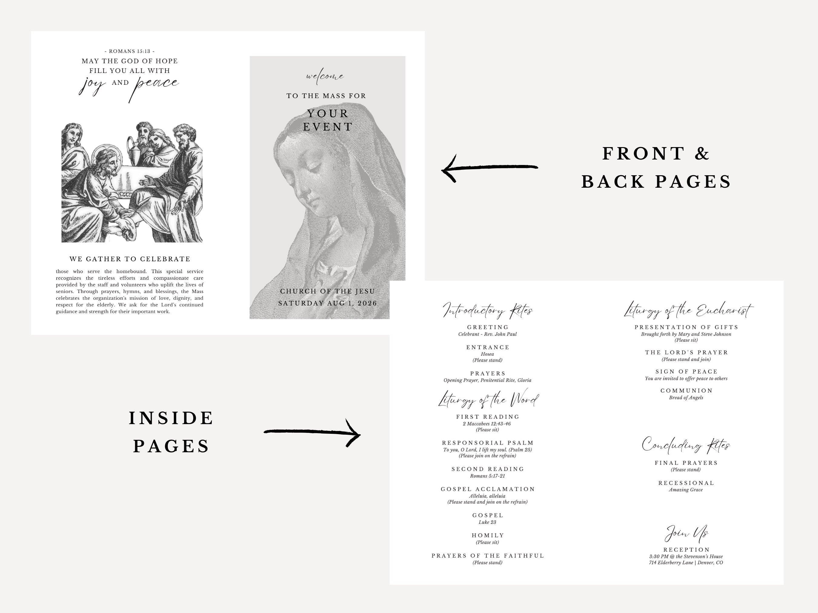 Mary Bifold Program Template