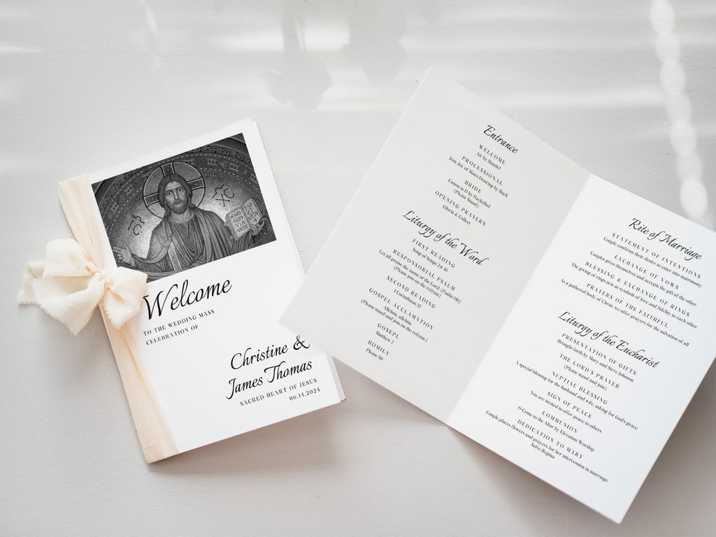 St Peter Bifold Wedding Program Template