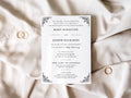 Vintage Catholic Wedding Invitation Template