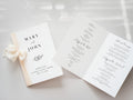 Simple Bifold Wedding Program Template