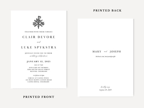 Catholic Wedding Invitation Template