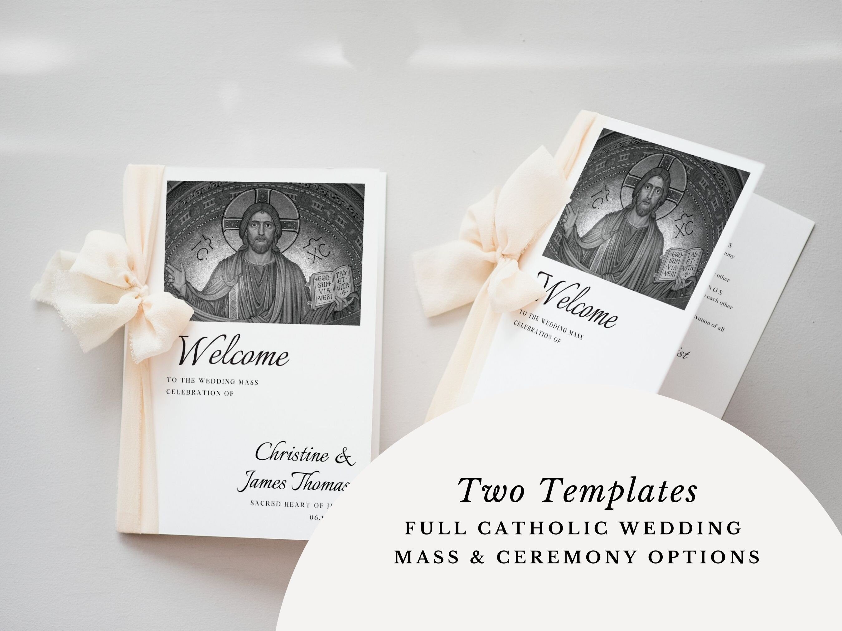 St Peter Bifold Wedding Program Template