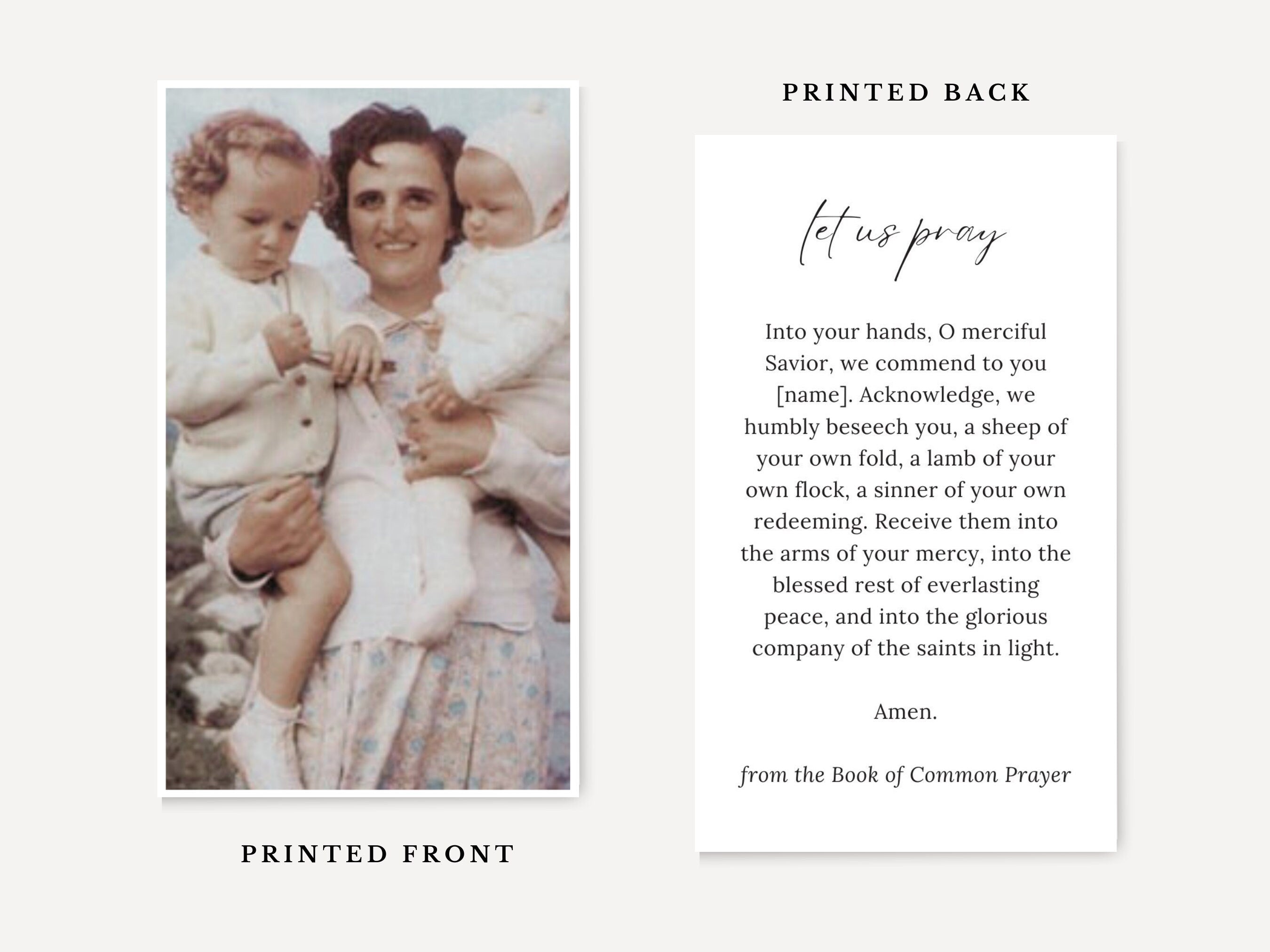 St Gianna Prayer Card Template
