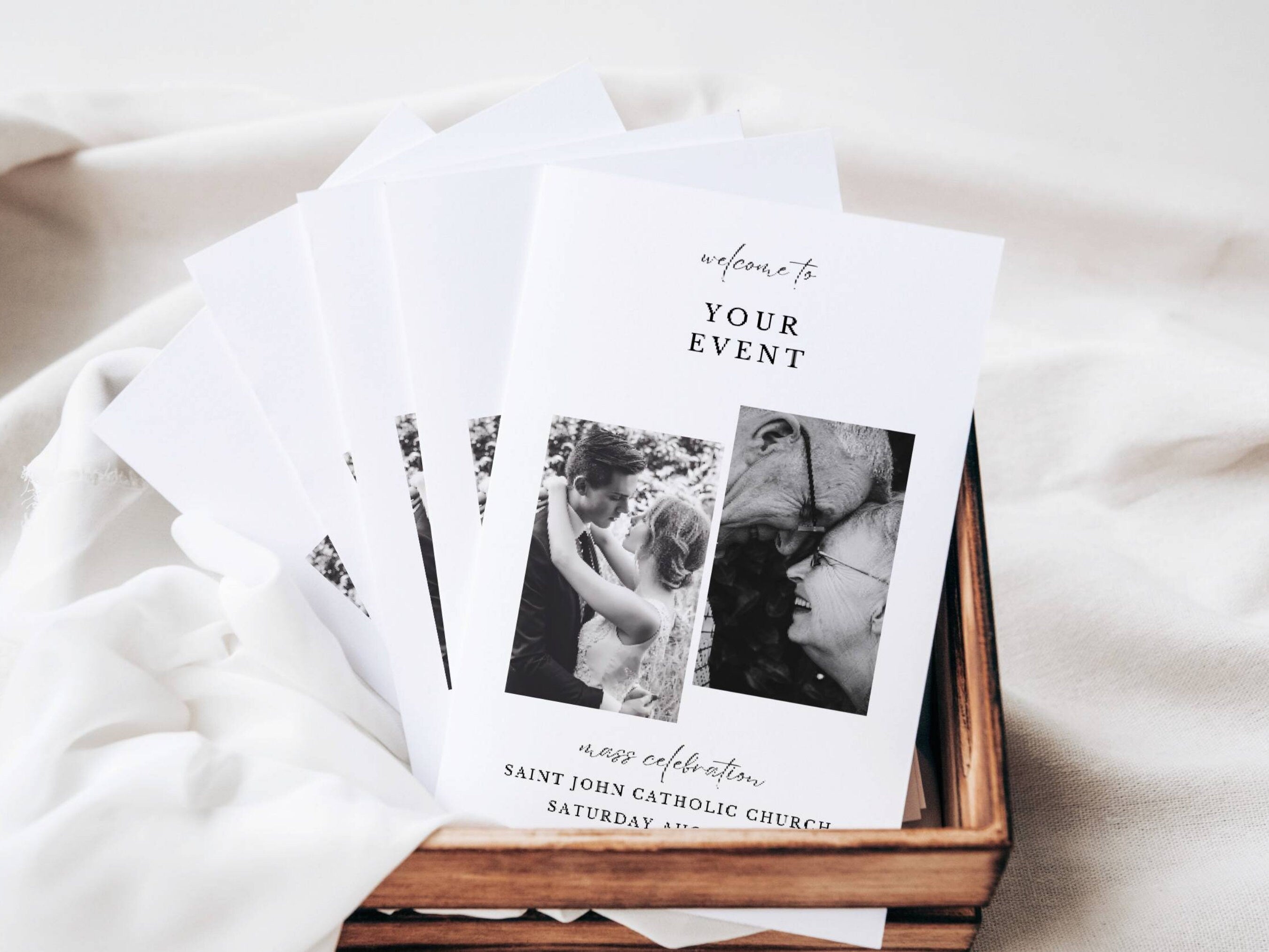 Catholic Mass Bifold Program Template