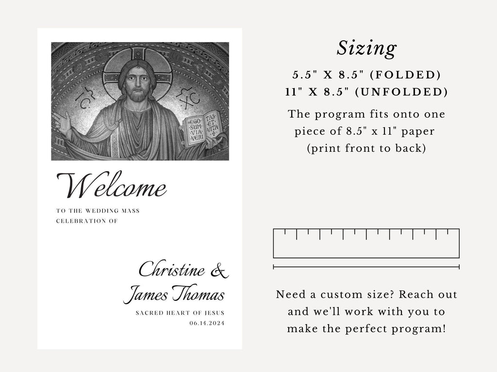 St Peter Bifold Wedding Program Template