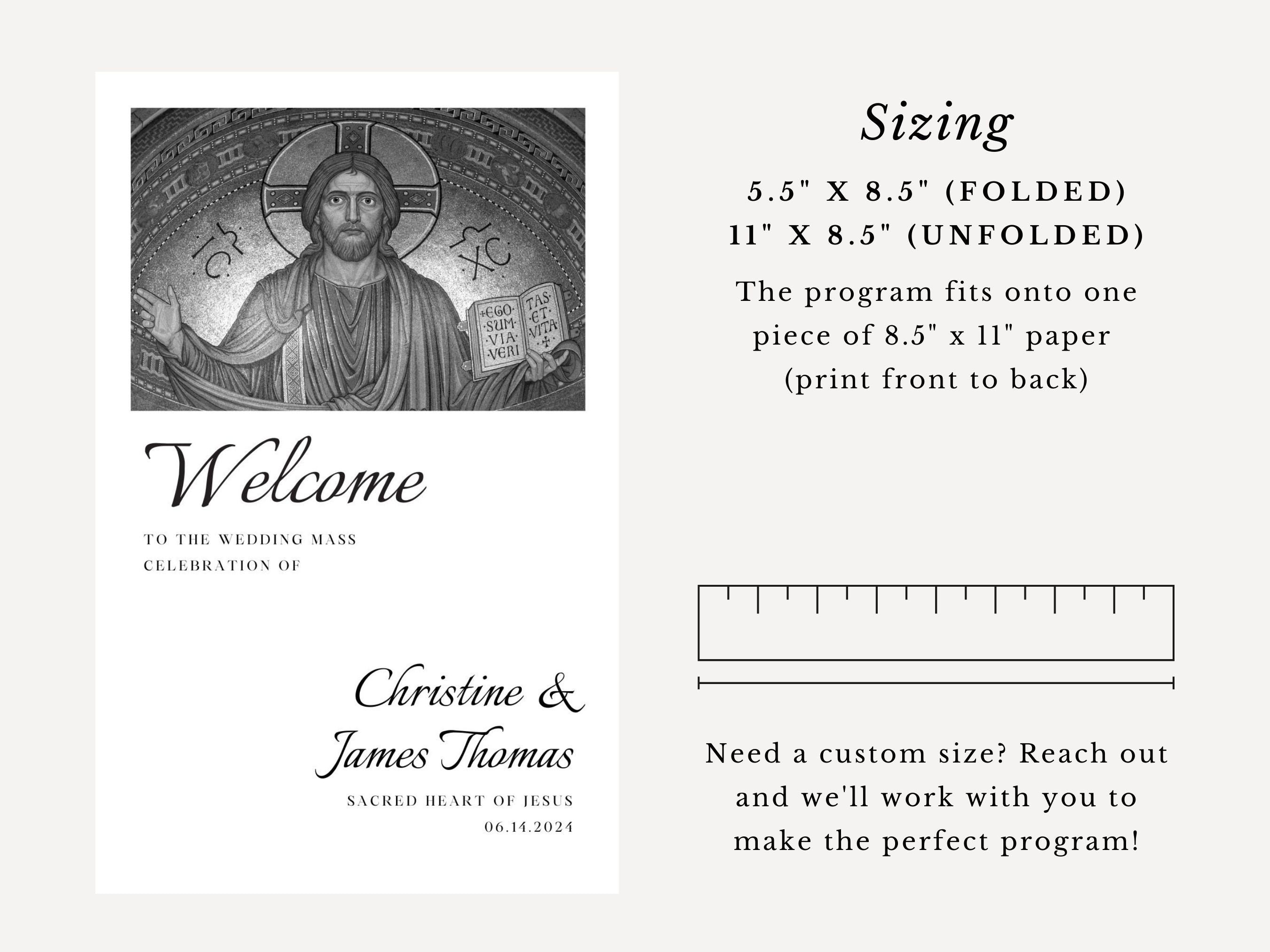 St Peter Bifold Wedding Program Template