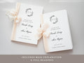 Wreath Full Readings & Explanation Wedding Program Template