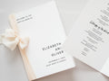 Minimalist Bifold Wedding Program Template