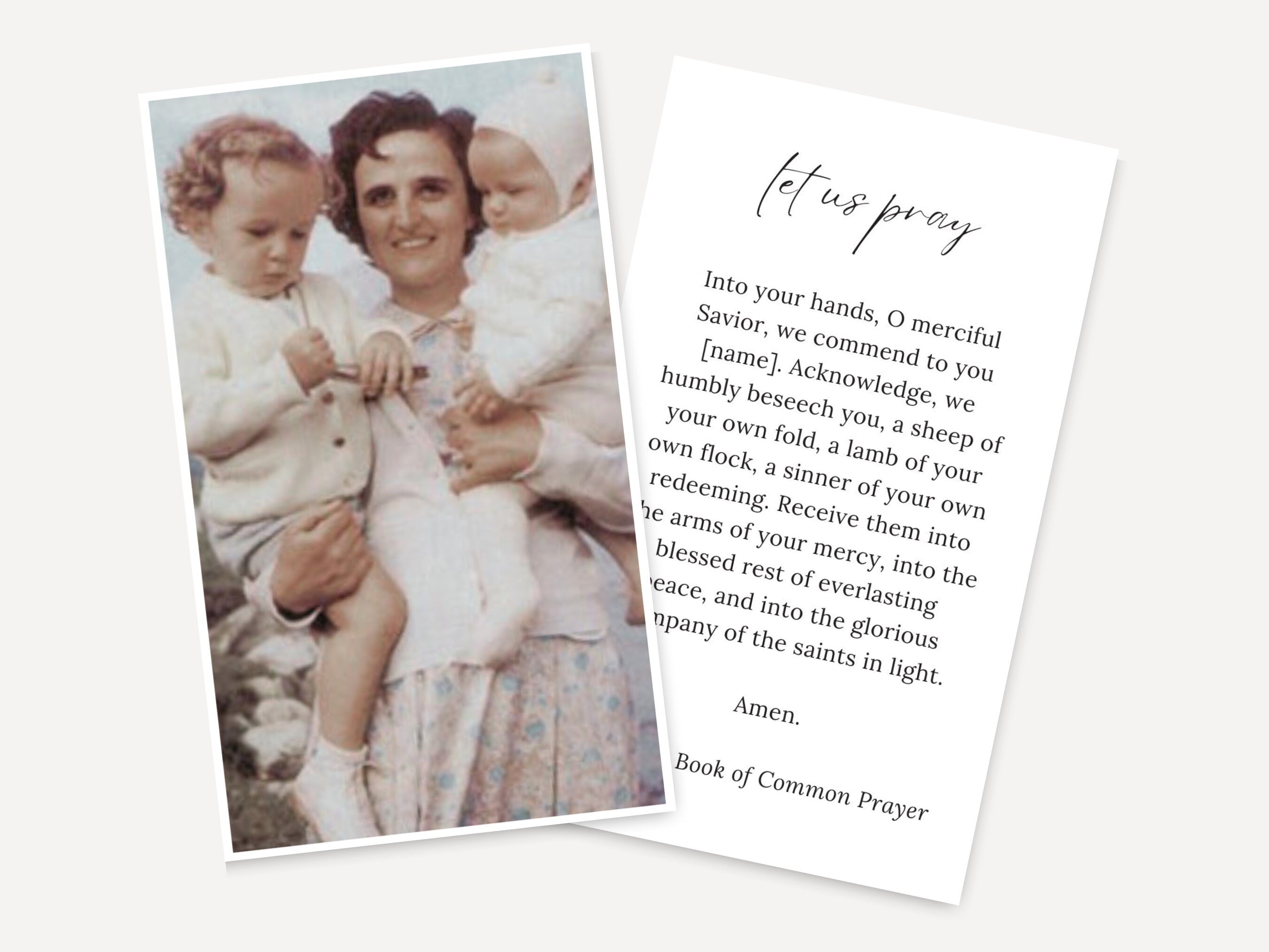 St Gianna Prayer Card Template