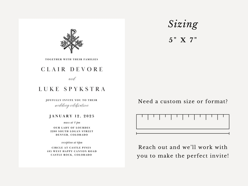Catholic Wedding Invitation Template