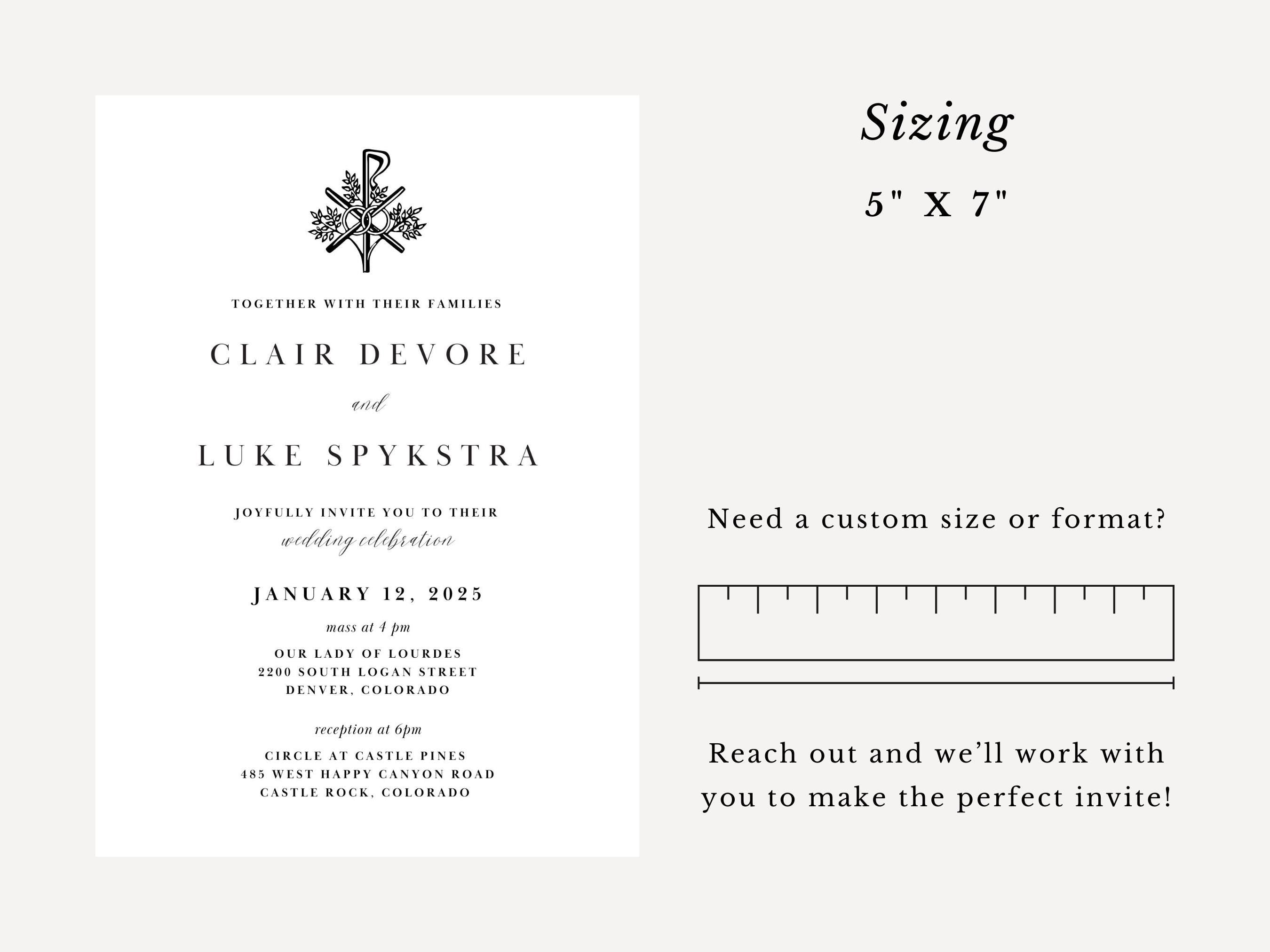 Catholic Wedding Invitation Template