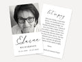 Elaine Funeral Prayer Card Template