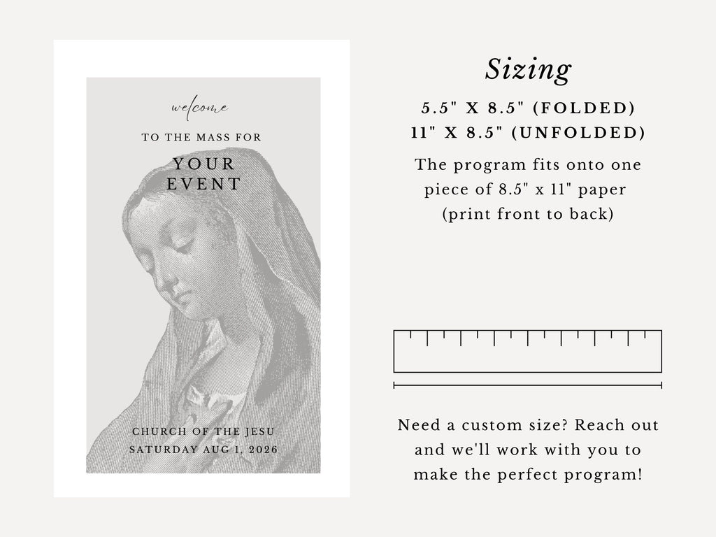 Mary Bifold Program Template