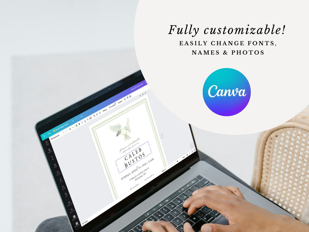 Dove Confirmation Invitation Template