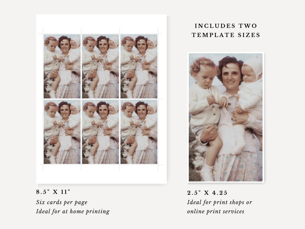 St Gianna Prayer Card Template
